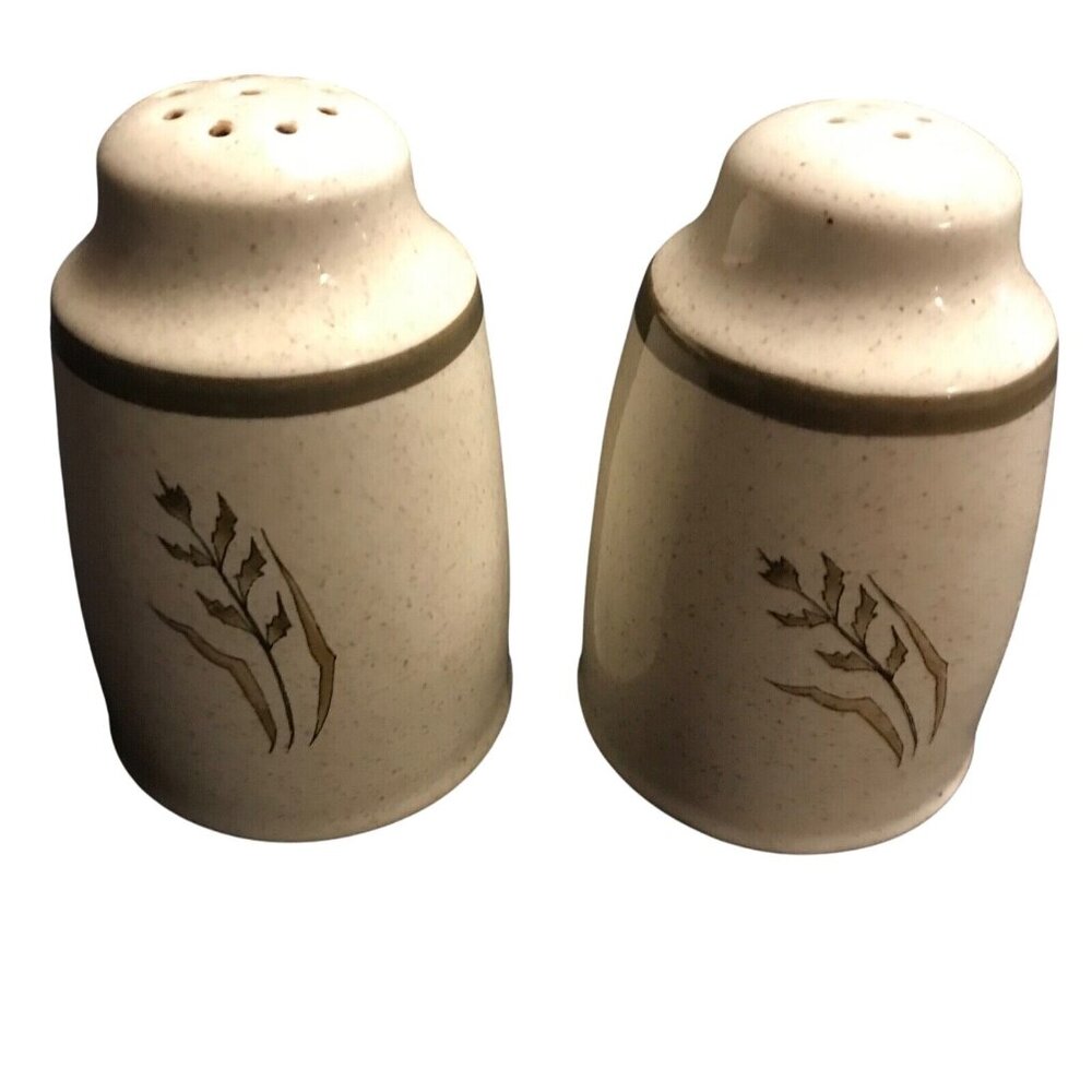 Royal Doulton HILL TOP Salt and Pepper Shaker 1977 England Lambethware Orig Stop